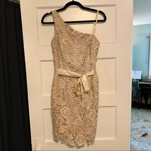 Adrianna Papell Gold Cocktail Dress Size 6